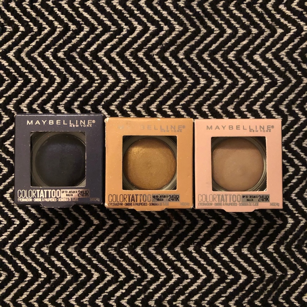 Maybelline Color Tattoo eyeshadow bundle